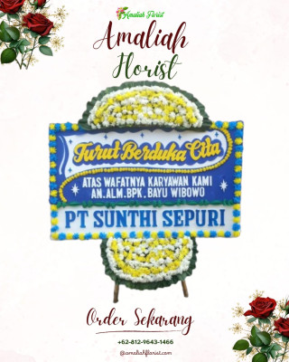 Papan Bunga Duka di Loto