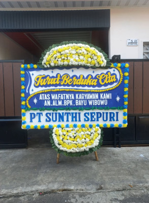 Papan Bunga Duka di Loto